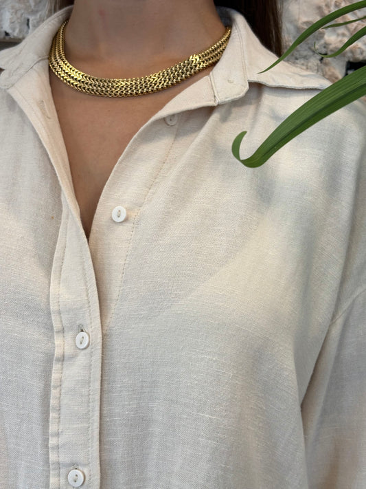 CHOCKER CADENA TRENZADA