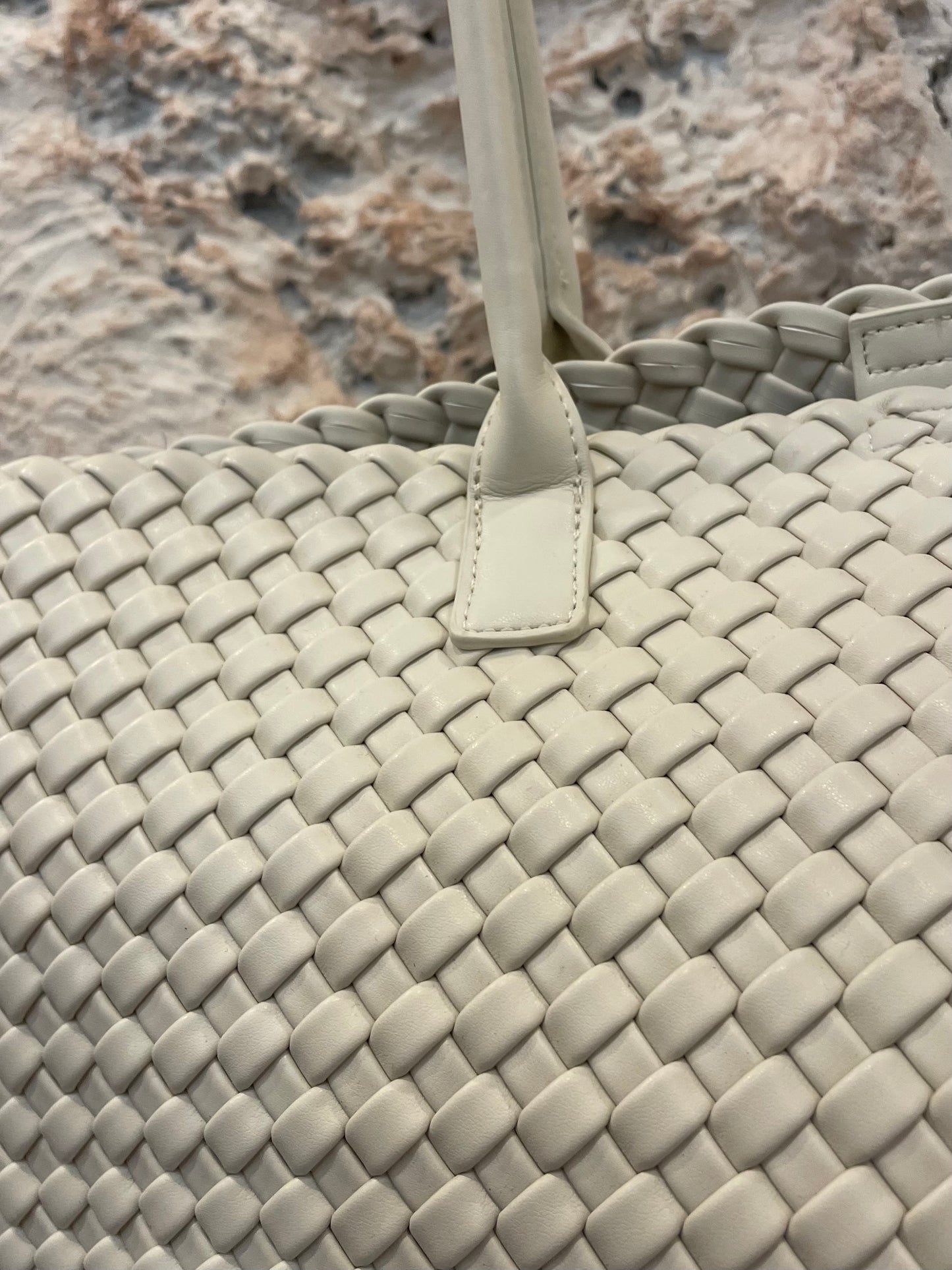 SHOPPER TRENZADO BEIGE