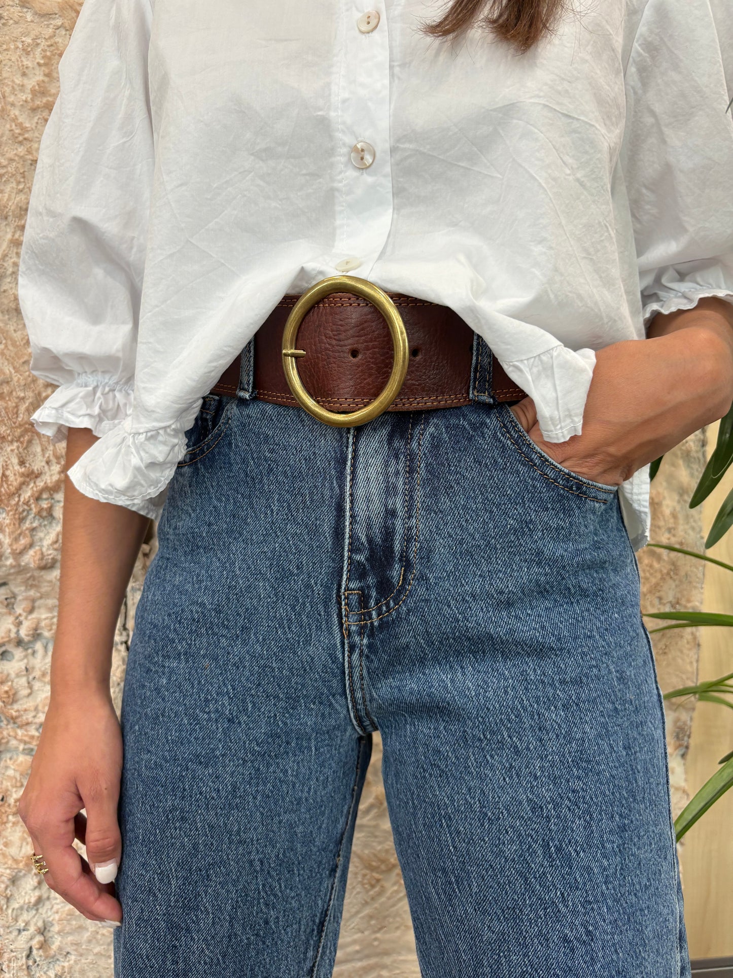 JEANS STRAIGHT LEG OSCURO
