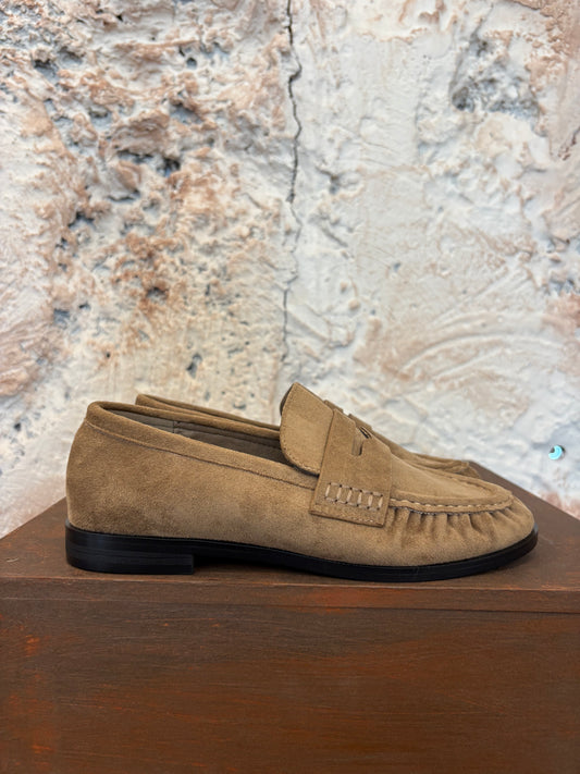 MOCASÍN FRUNCIDO TAUPE