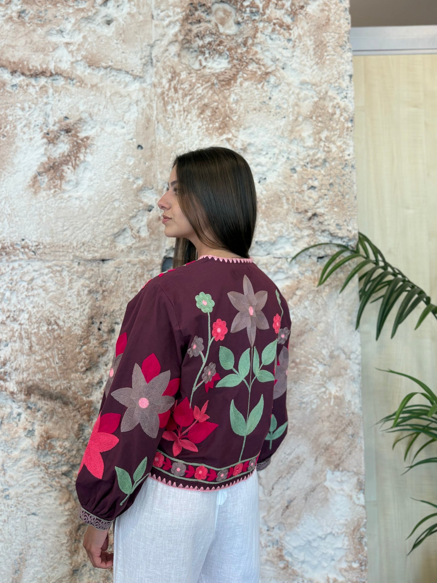 KIMONO ESTAMPADO MORADO