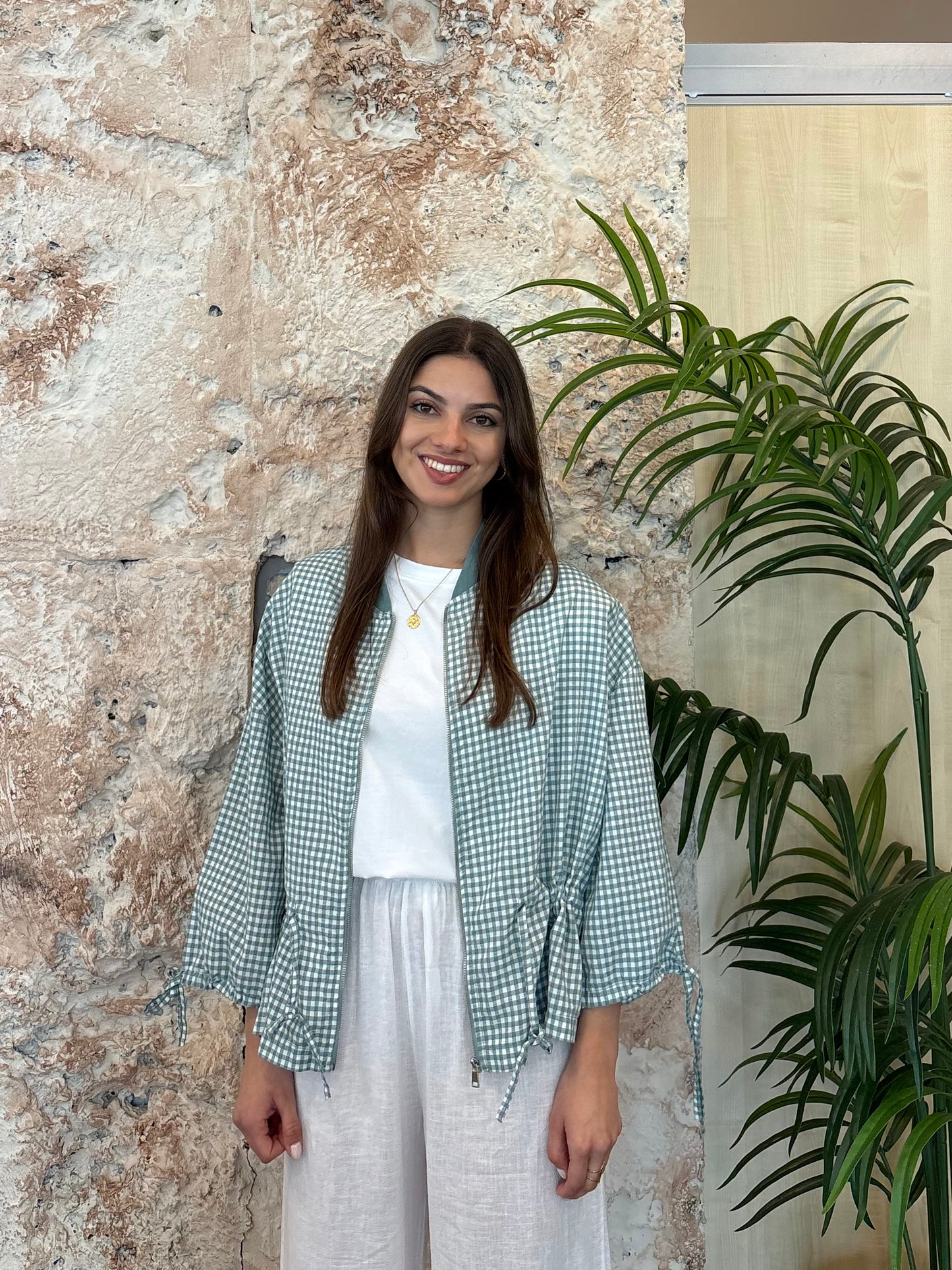 BOMBER VICHY VERDE AGUA