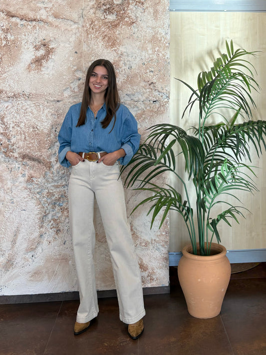 JEANS REGULAR FIT BEIGE