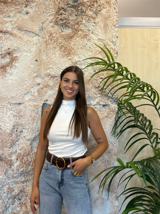 TOP CUELLO PERKINS BLANCO