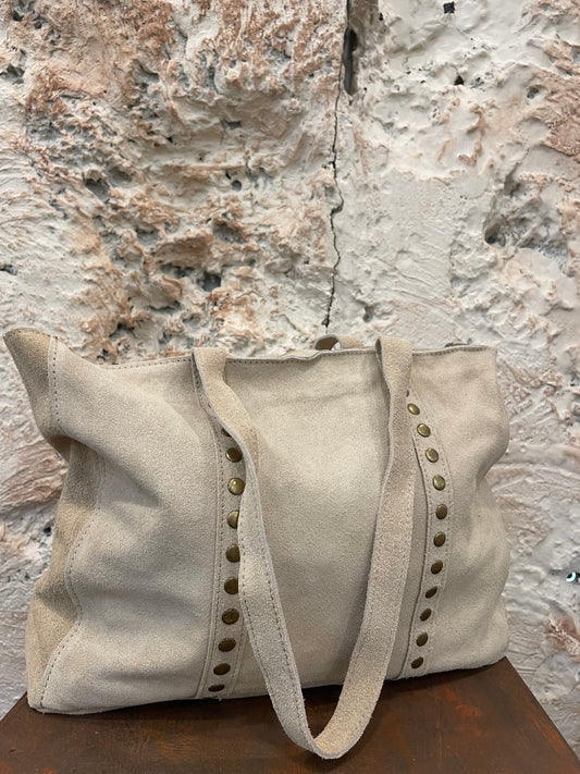 SHOPPER PIEL TACHAS CRUDO CLASSIC