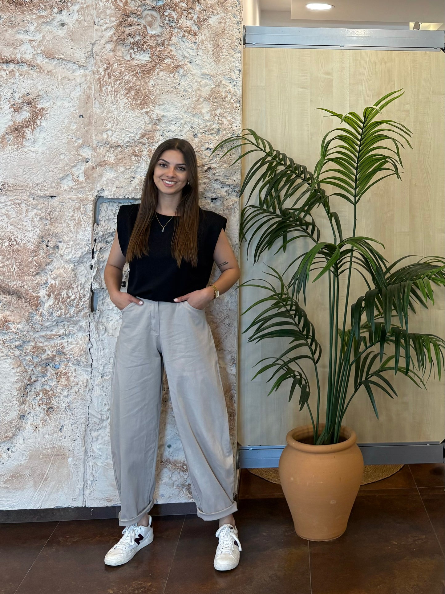 PANTALÓN BALLON TAUPE