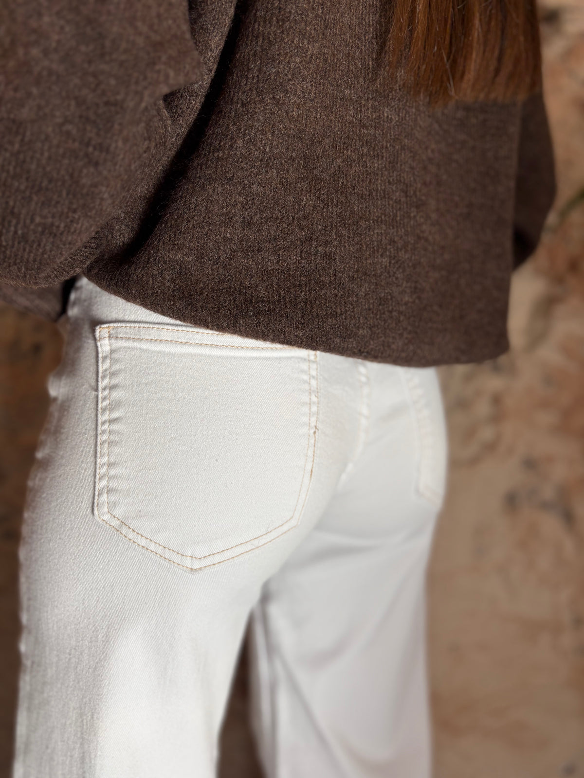 JEANS WIDE LEG  BLANCO