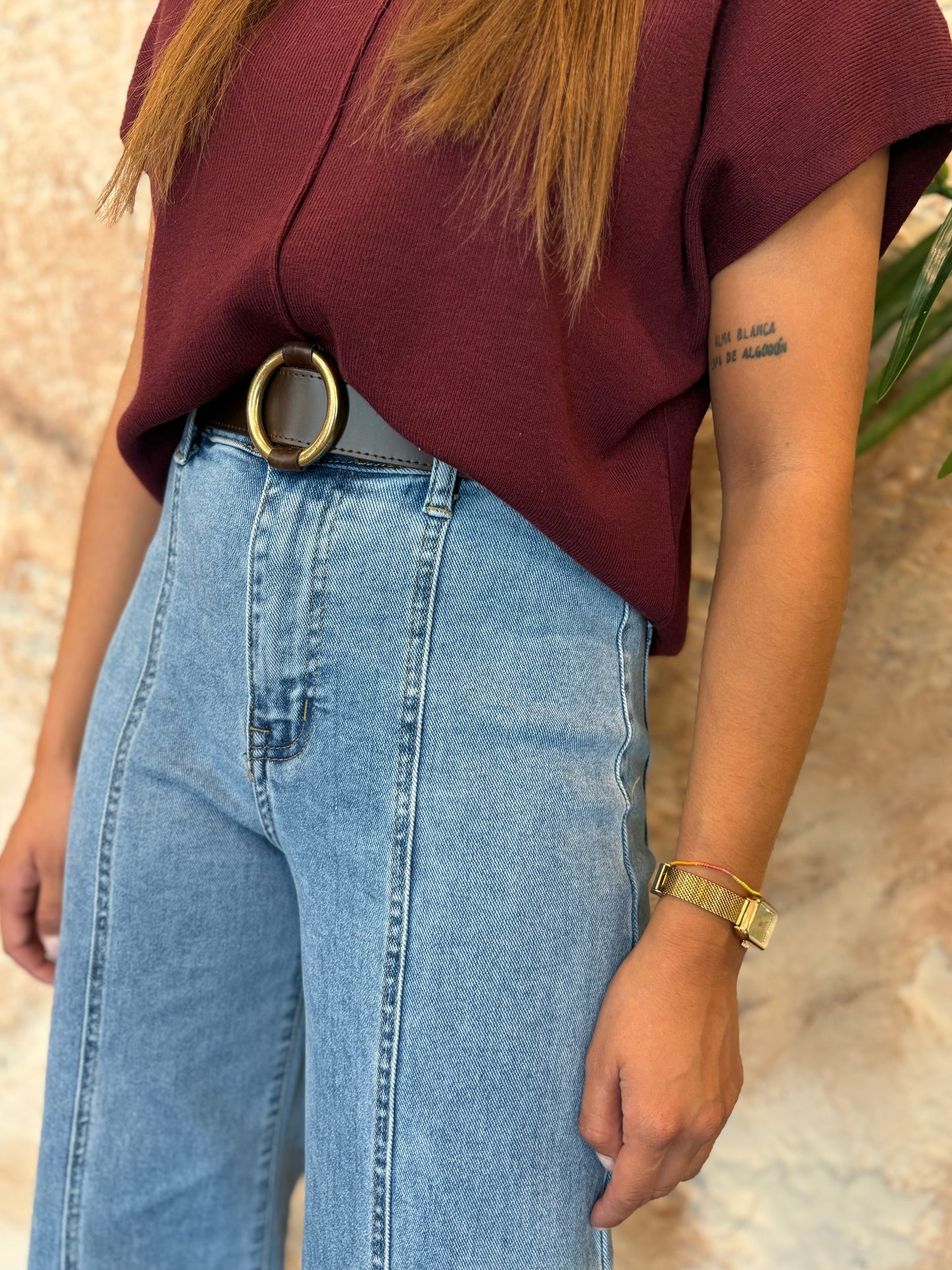 JEANS DENIM CLARO  LÍNEA FRONTAL