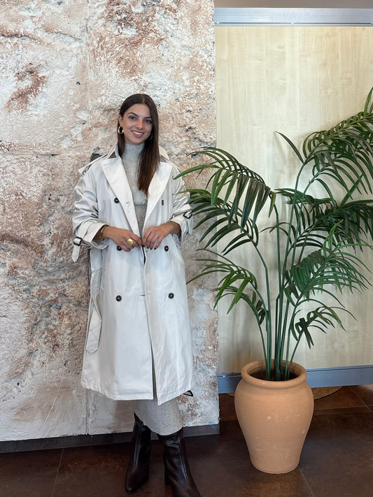 GABARDINA TRENCH BEIGE