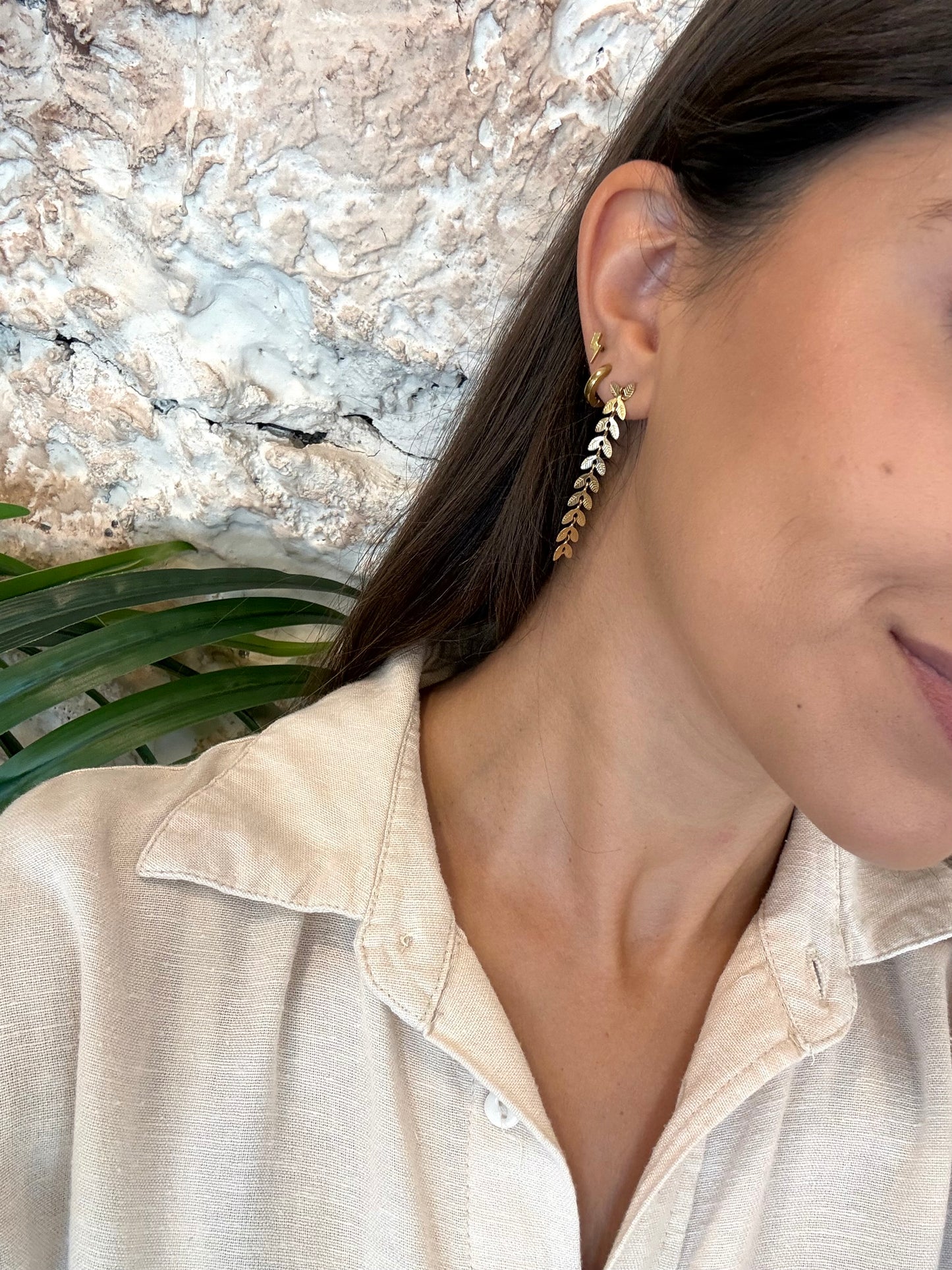 PENDIENTES COLGANTES HOJAS