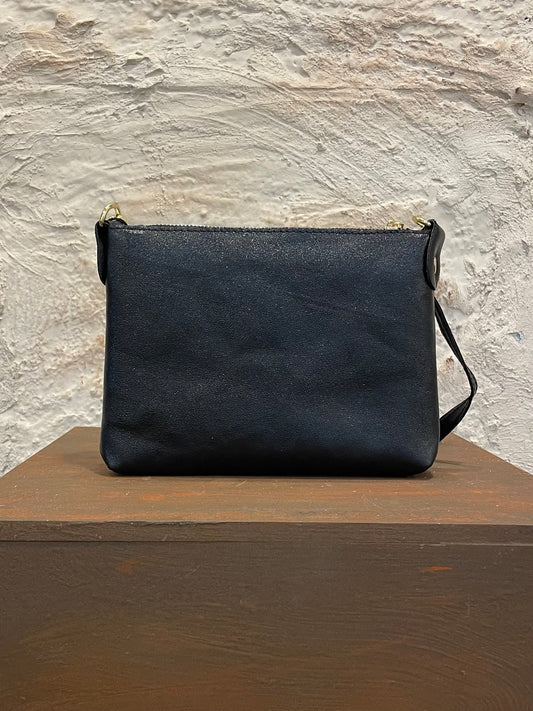 BANDOLERA PIEL NEGRO