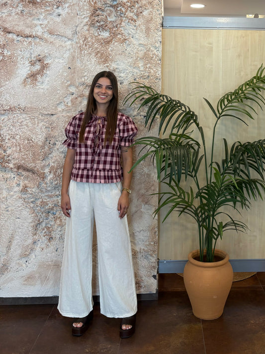 PANTALÓN LINO CRUDO