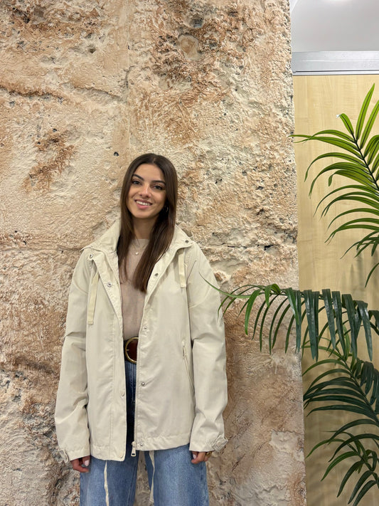 PARKA CAPUCHA BEIGE