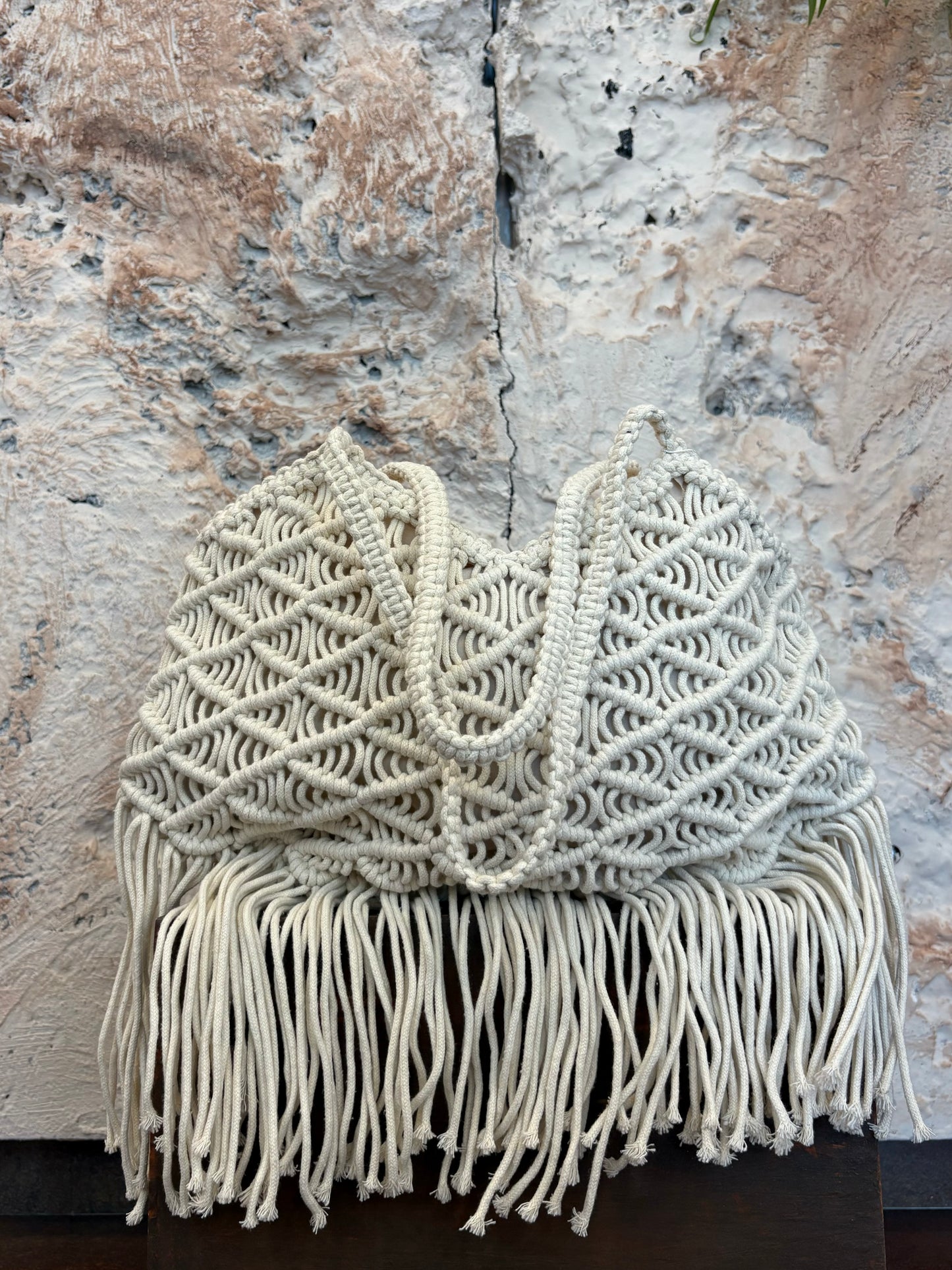 BOLSO MACRAMÉ CRUDO