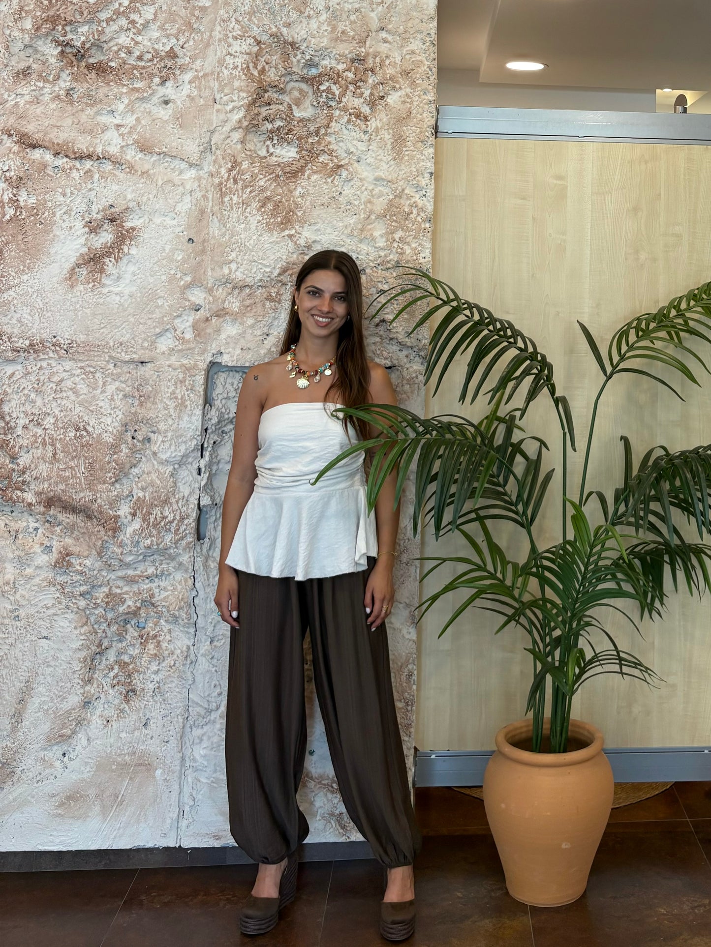 PANTALÓN BOMBACHO MARRÓN