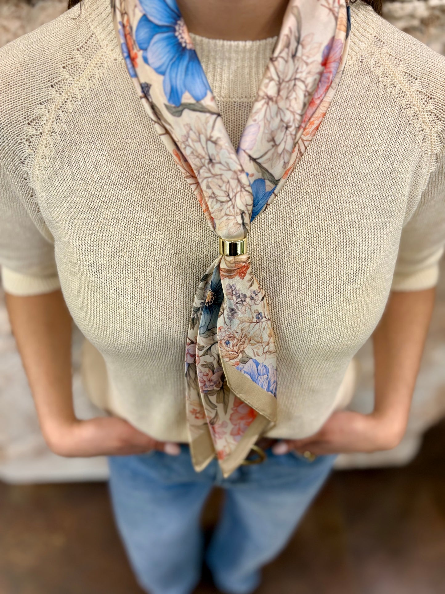 PAÑUELO CUELLO ESTAMPADO FLORAL