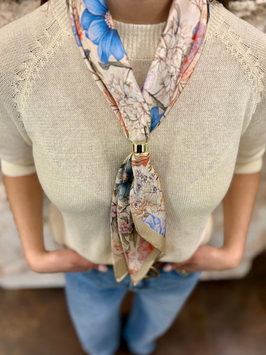 PAÑUELO CUELLO ESTAMPADO FLORAL