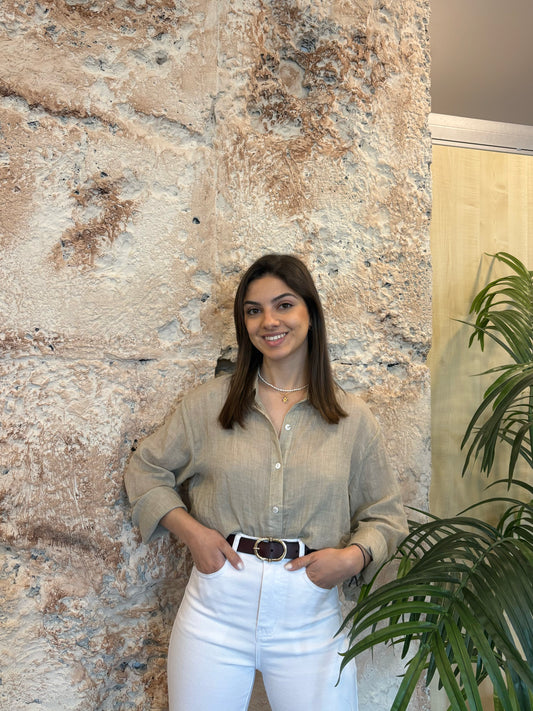 CAMISA FLUIDA BEIGE