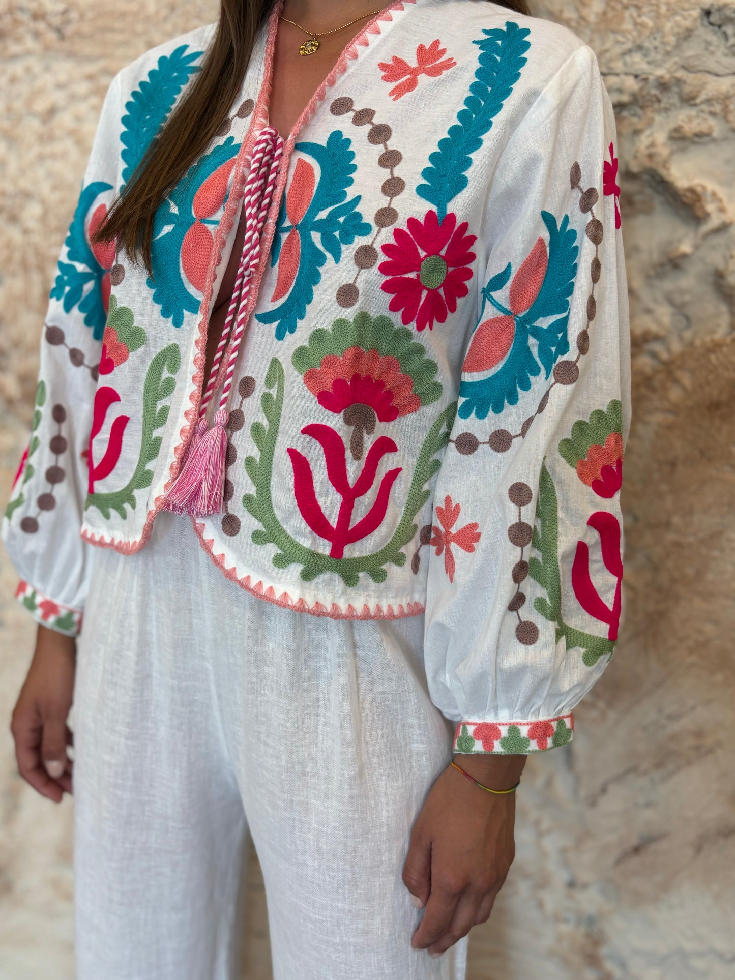 KIMONO ESTAMPADO BLANCO