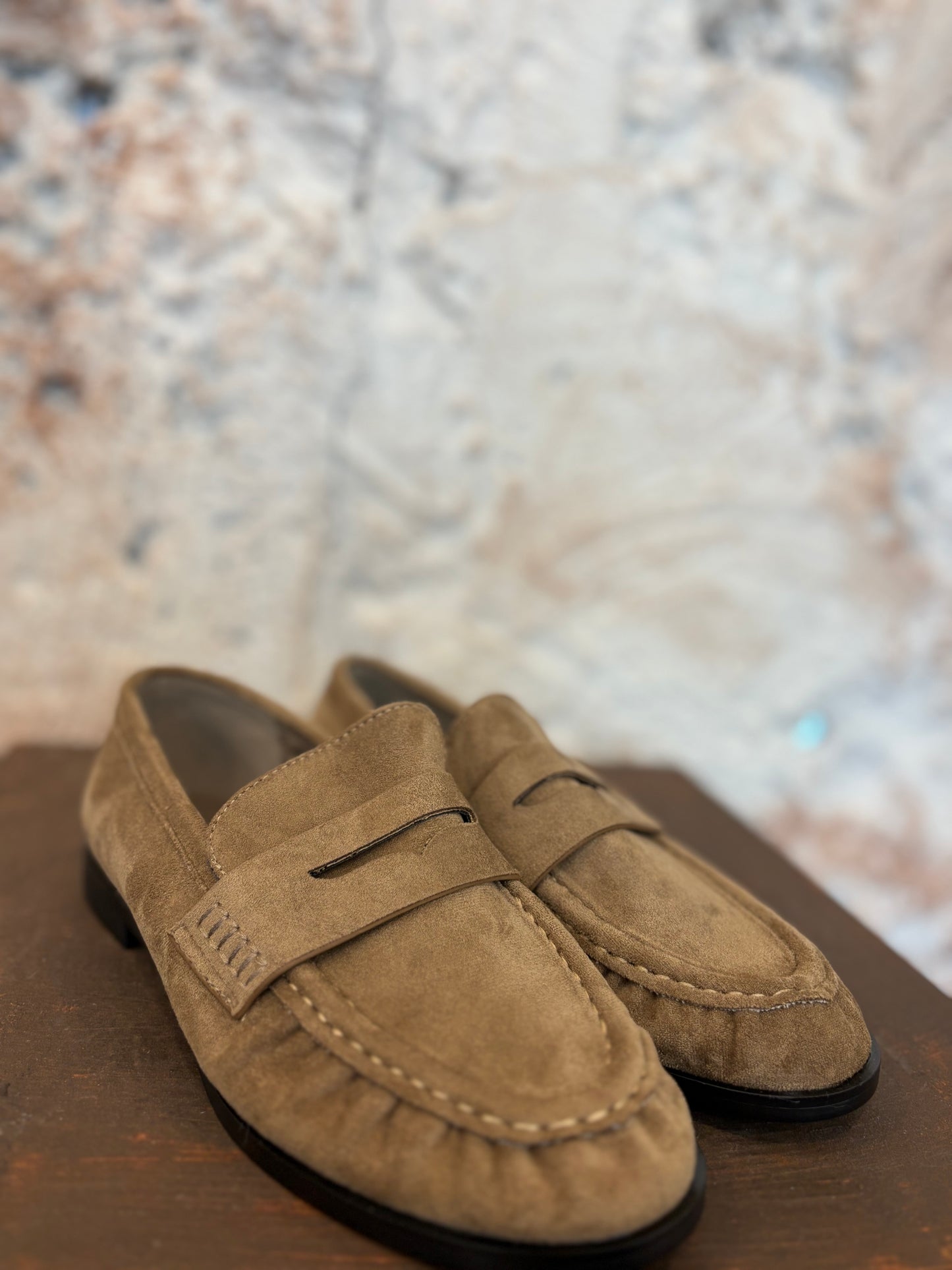 MOCASÍN FRUNCIDO TAUPE