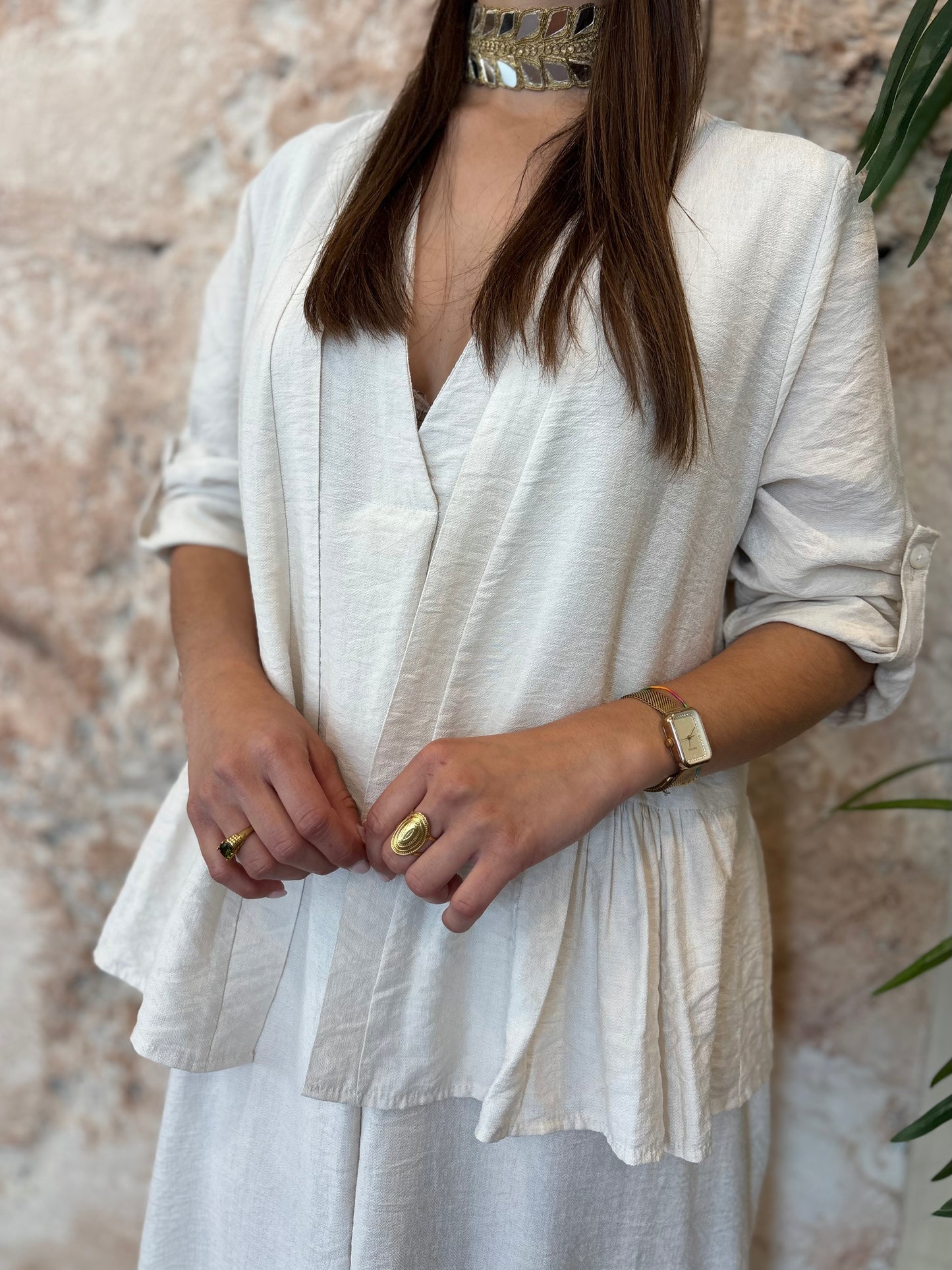 KIMONO FLUIDO BEIGE