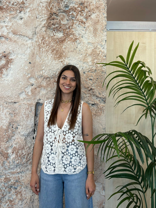 TOP CROCHET BLANCO