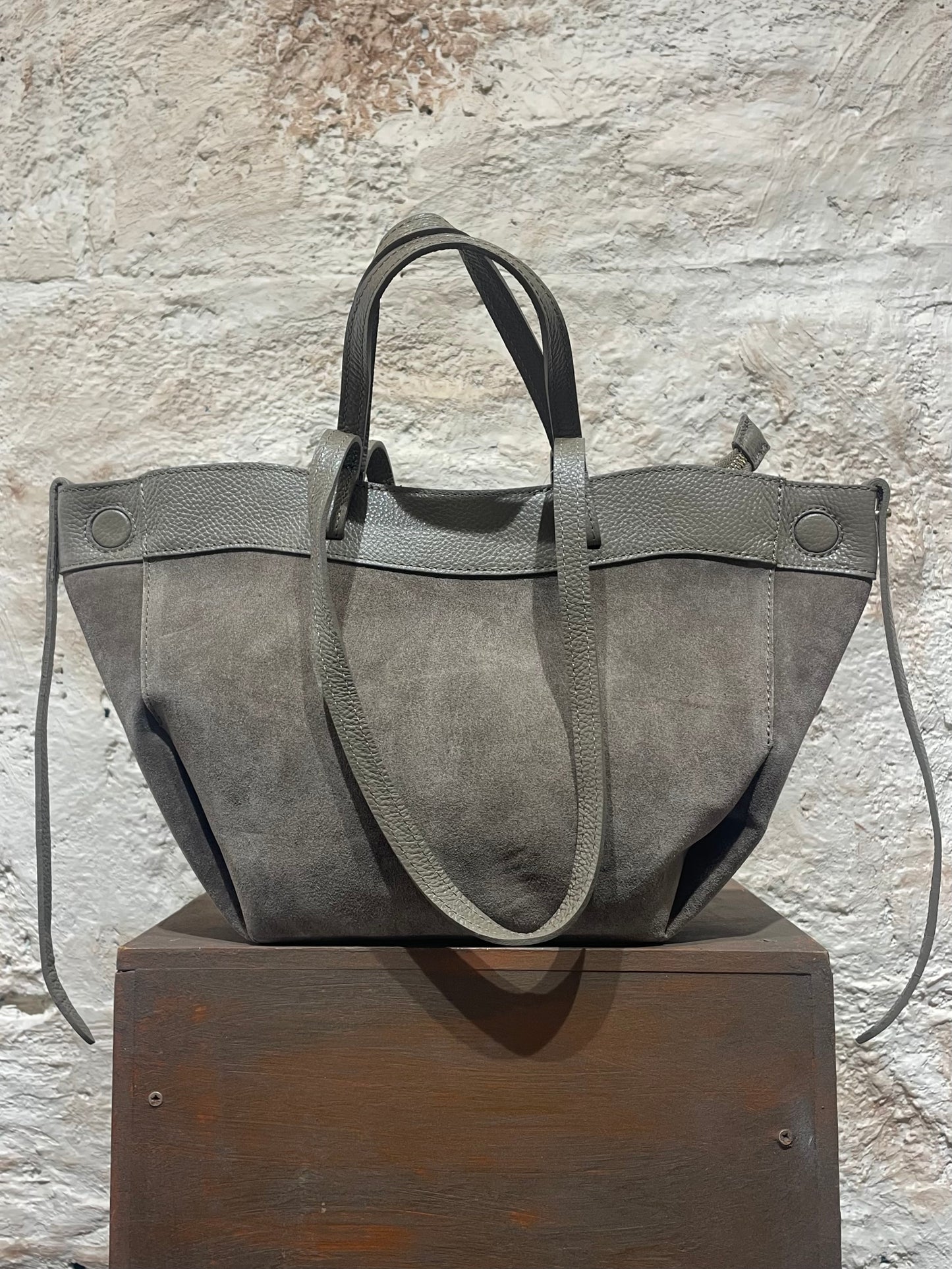 BOLSO SHOPPER PIEL TEUPE