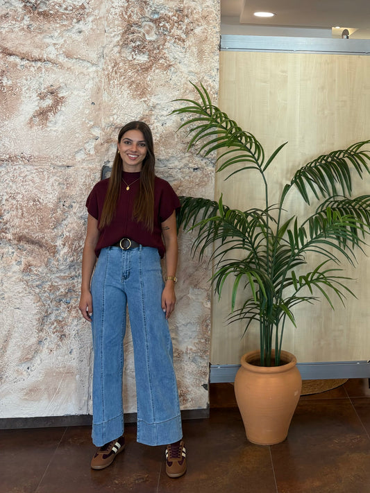 JEANS DENIM LÍNEA FRONTAL CLARO
