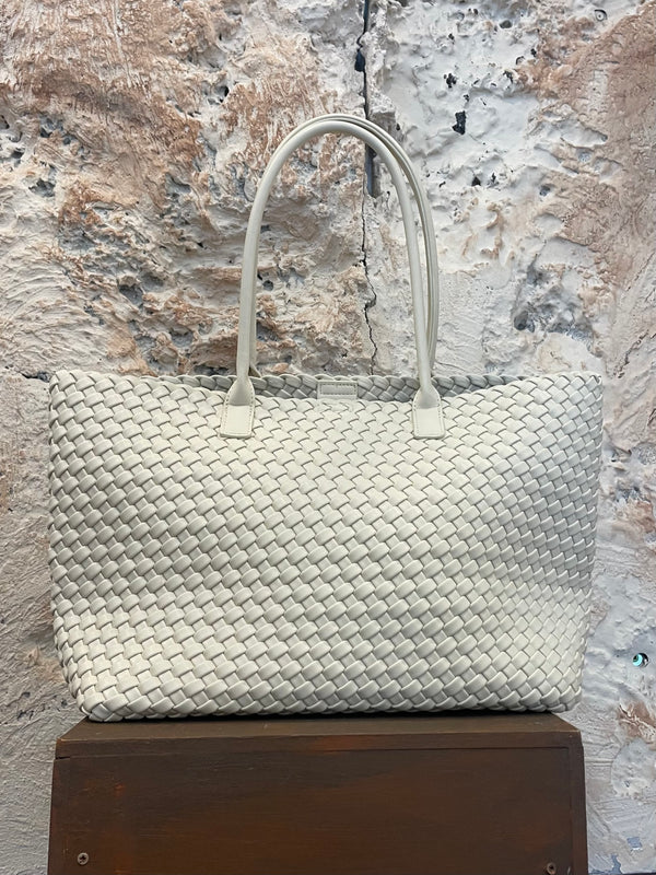 SHOPPER TRENZADO BEIGE