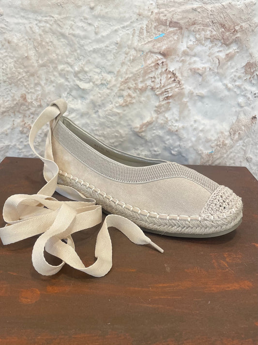 SANDALIA ESPARTO PLANA BEIGE
