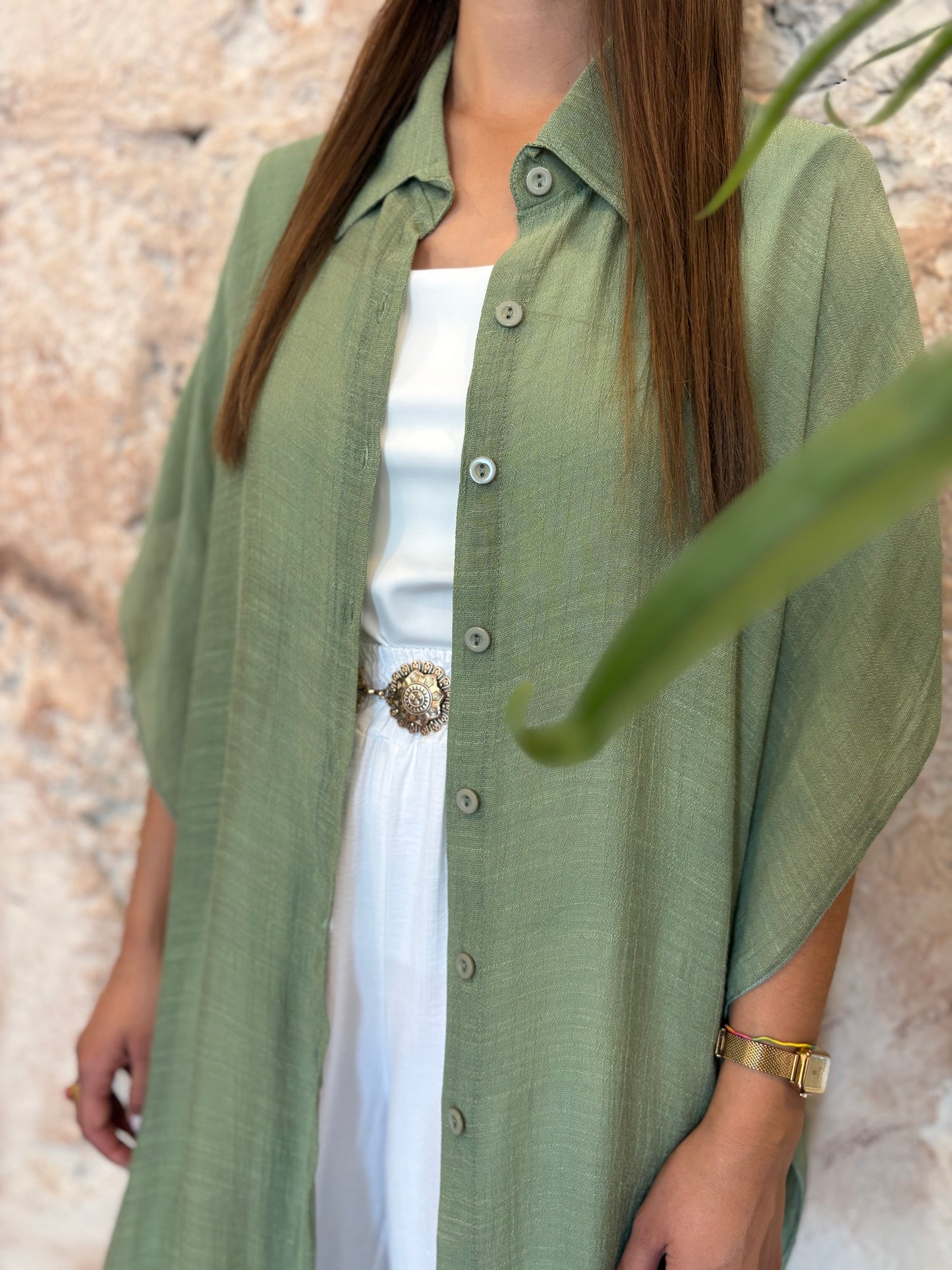 CAMISOLA FLUIDA VERDE