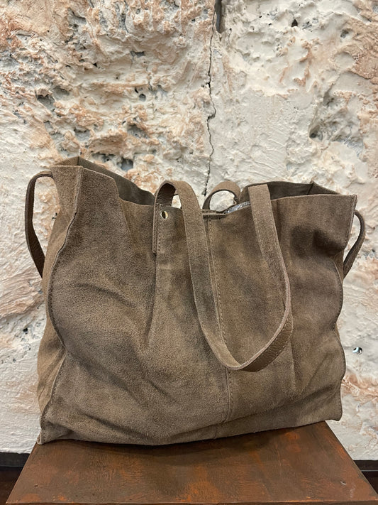 BOLSO PIEL MAXI TAUPE