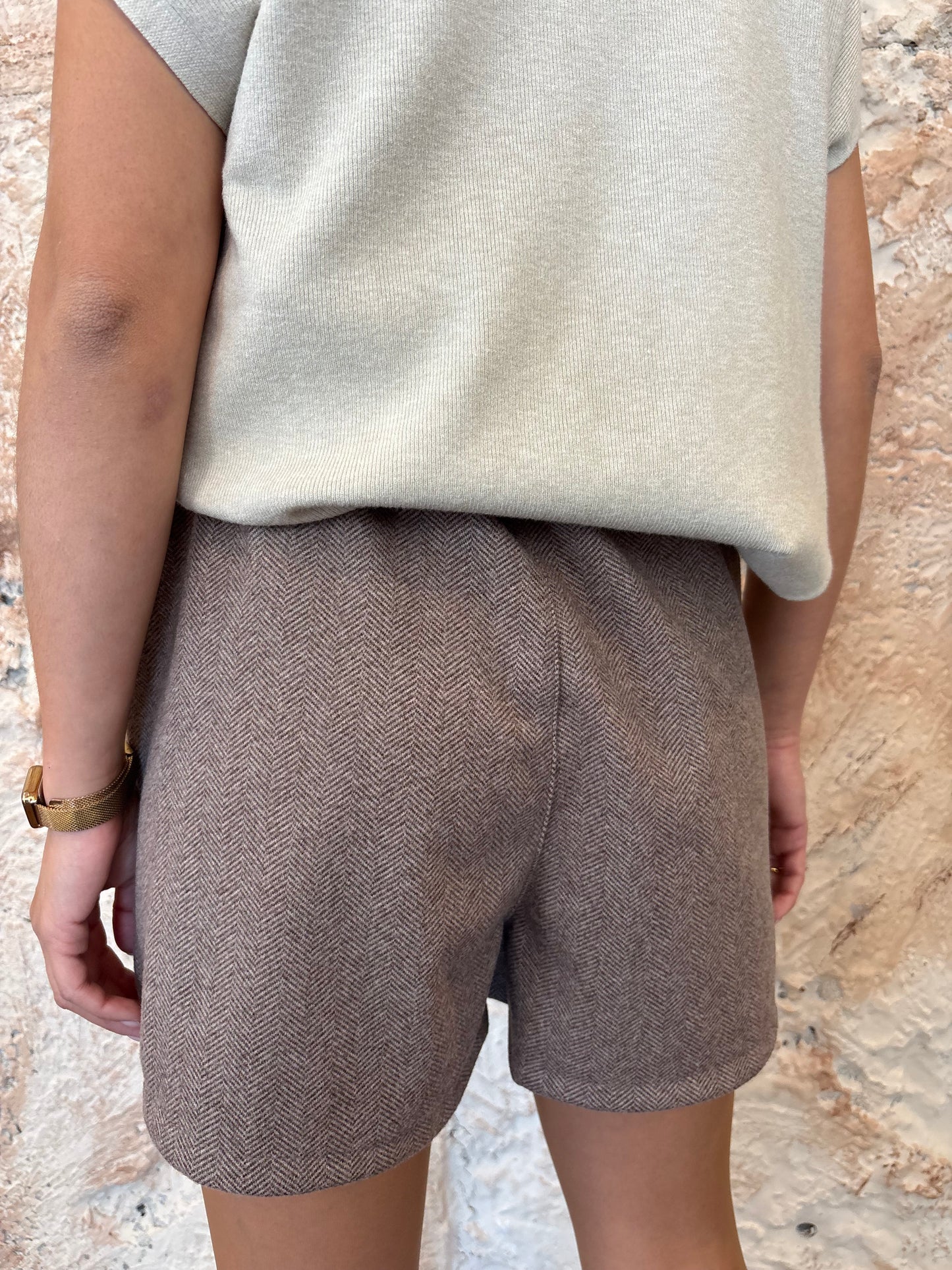 FALDA PANTALÓN PAÑO ESPIGA