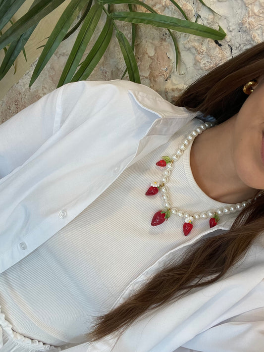 COLLAR PERLAS FRESA