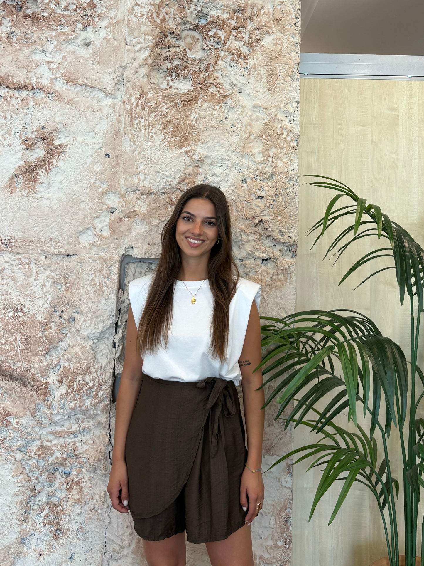 FALDA PANTALÓN MARRÓN