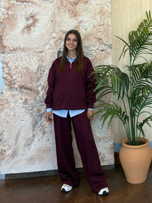 CONJUNTO CHANDAL POLO MORADO