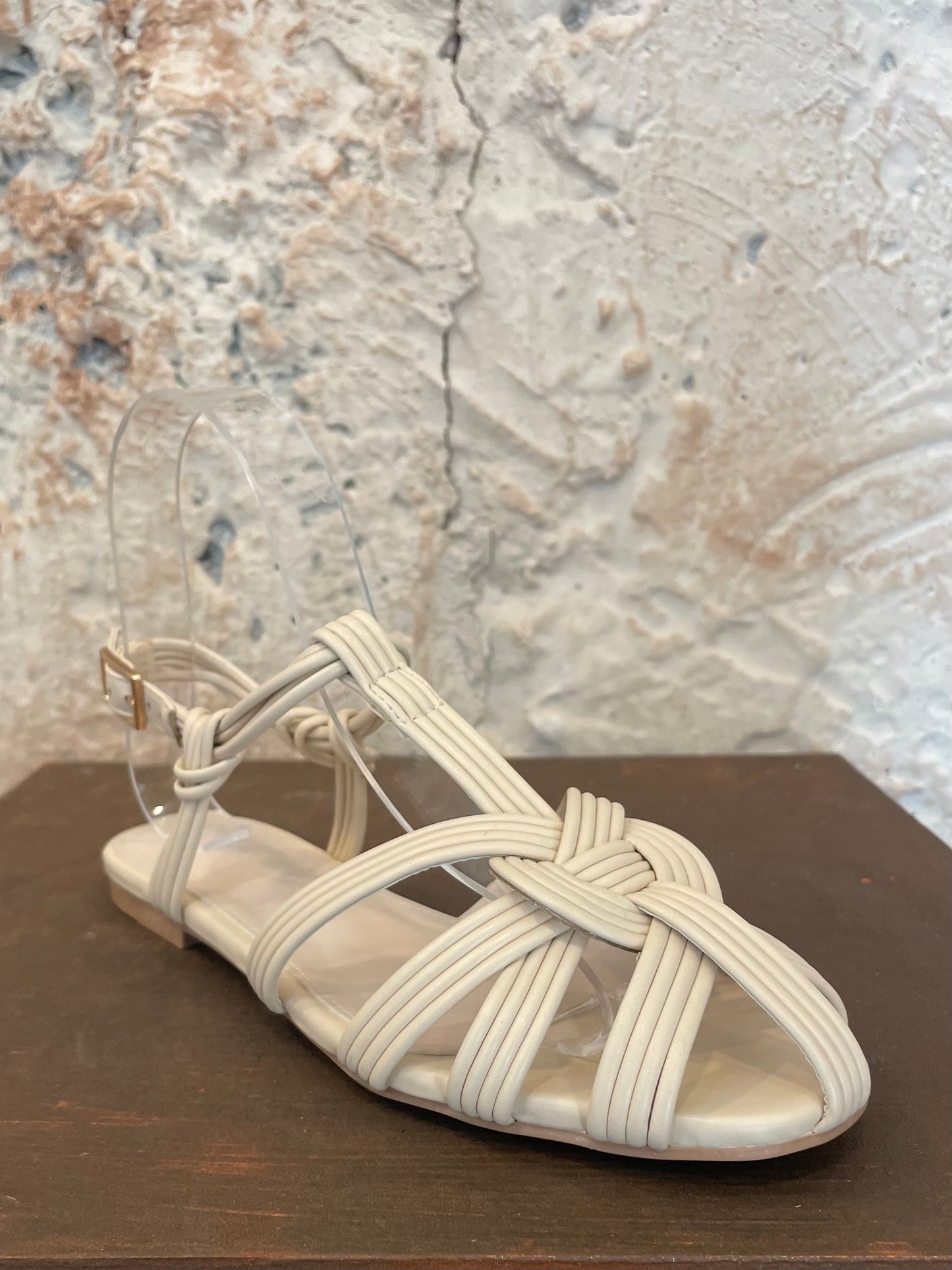 SANDALIA CANGREJERA BEIGE