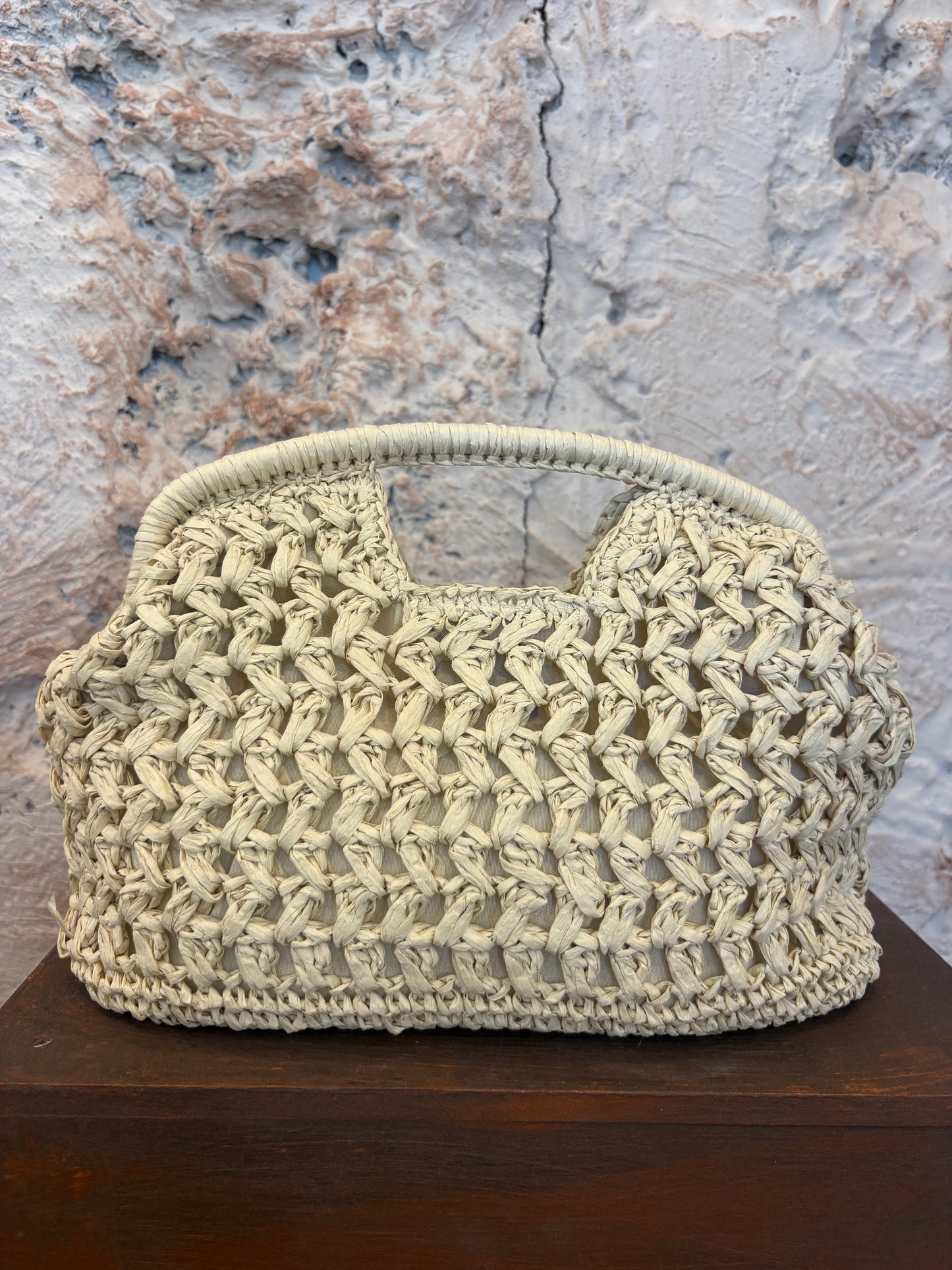 CLUTCH RAFIA CRUDO