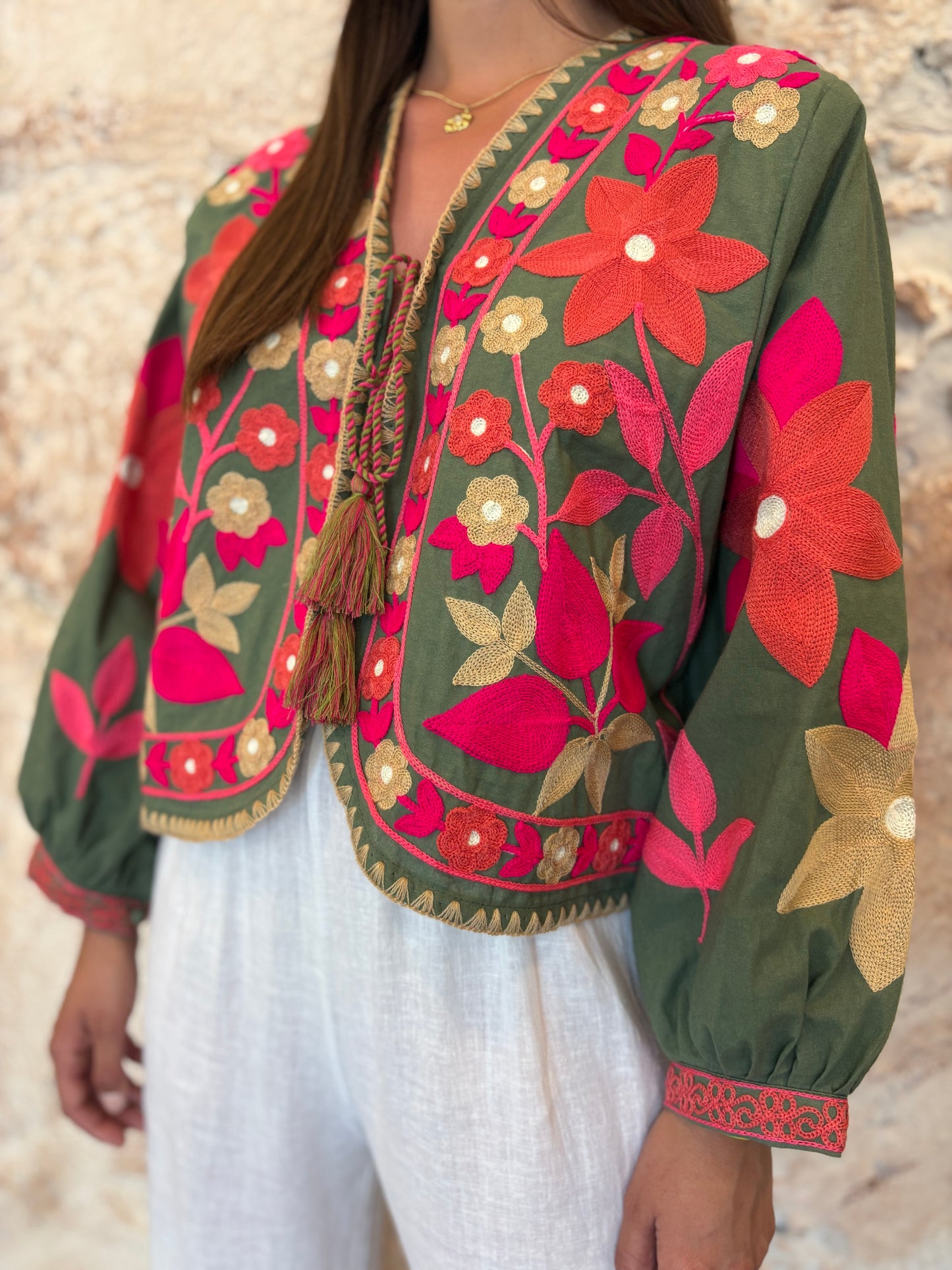 KIMONO ESTAMPADO VERDE