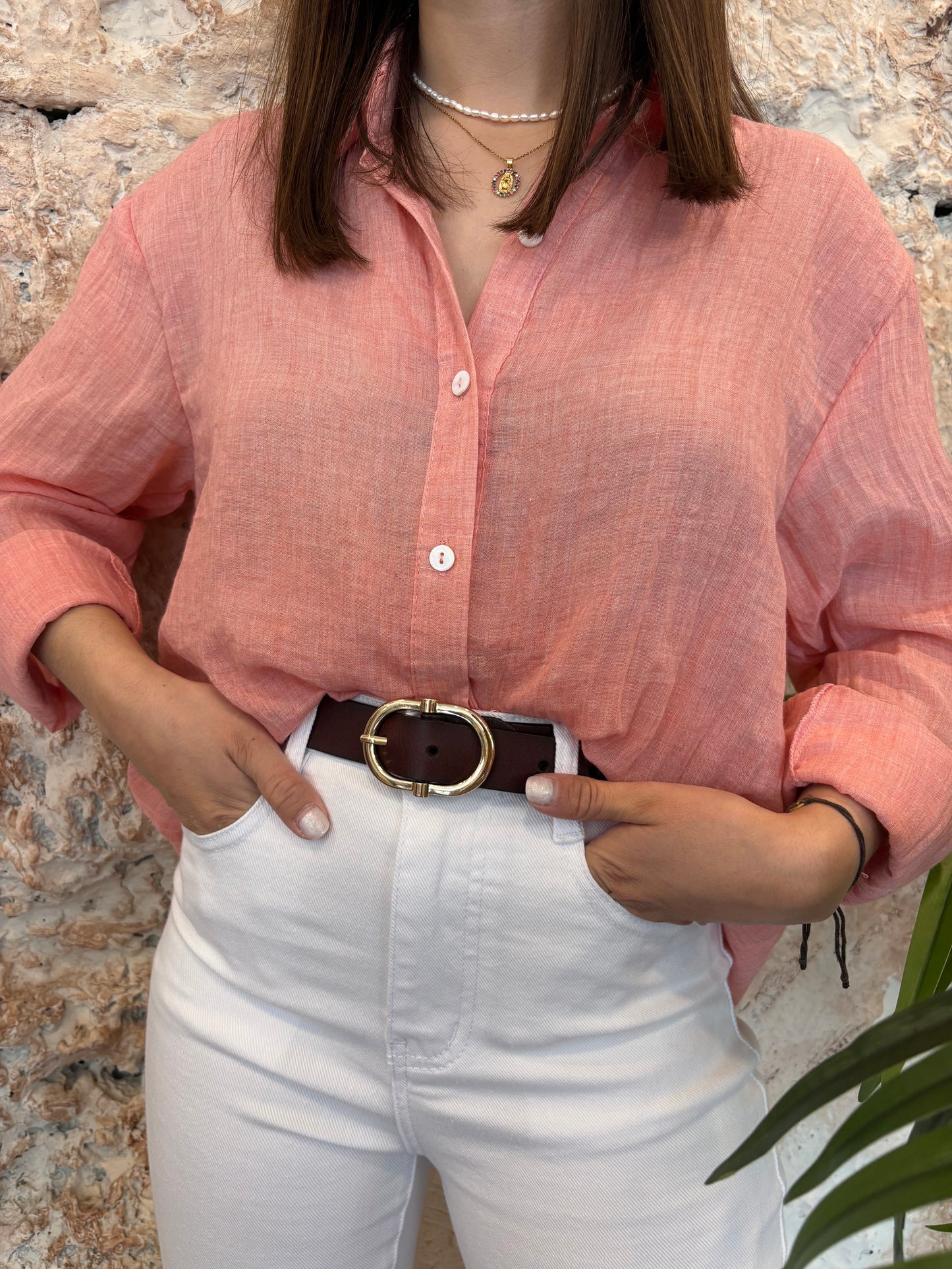 CAMISA FLUIDA CORAL