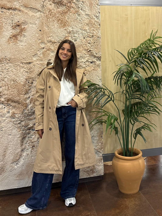 GABARDINA TRENCH CAMEL