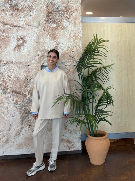 CONJUNTO CHANDAL COMFY BEIGE