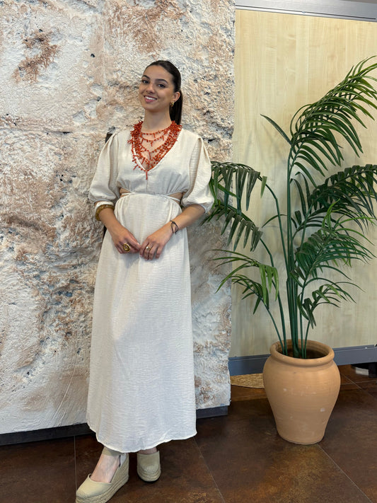 VESTIDO ESTRUCTURA BEIGE