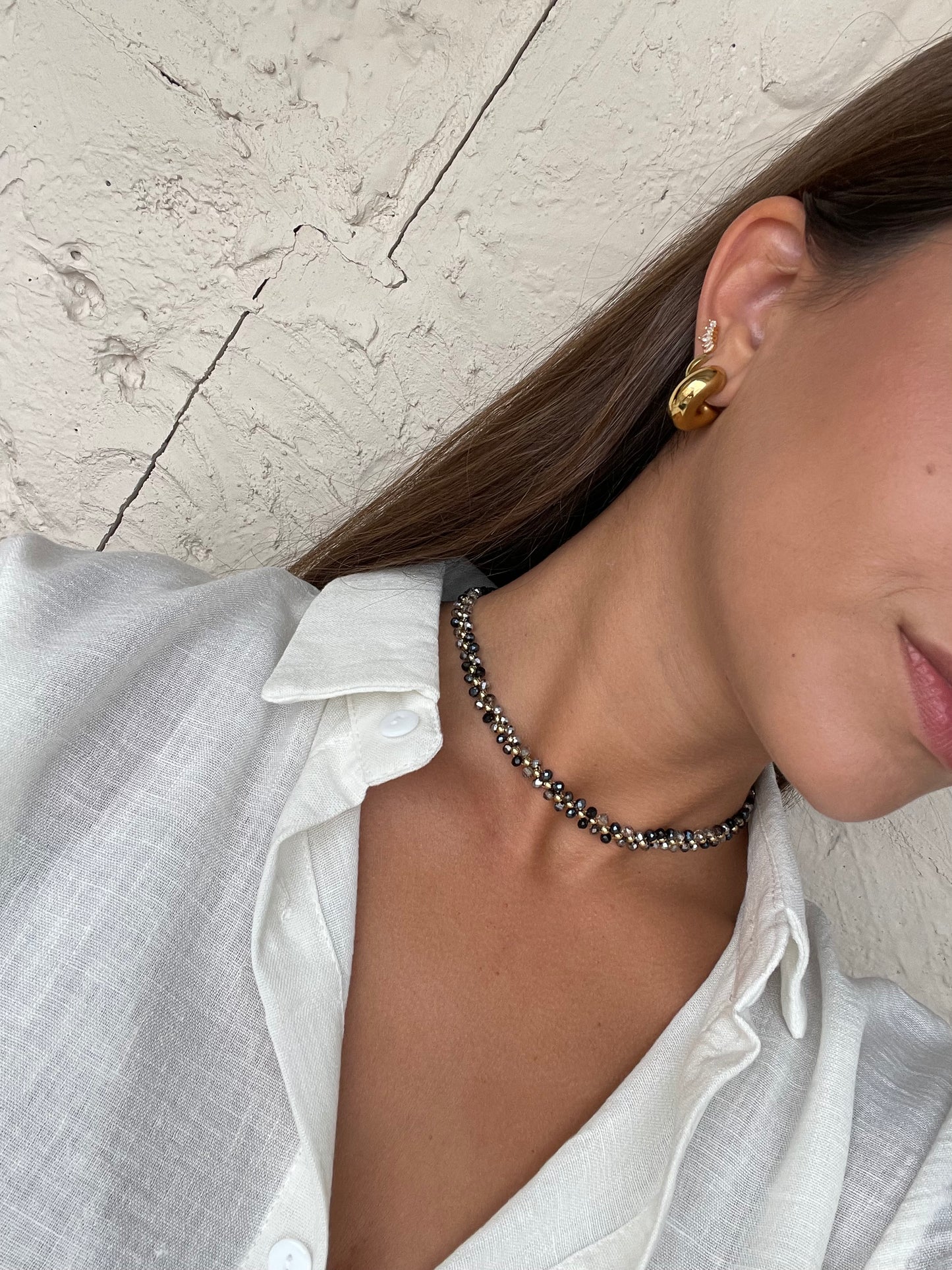 CHOKER MINI PIEDRAS NEGRA