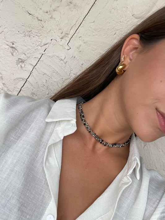 CHOKER MINI PIEDRAS NEGRA