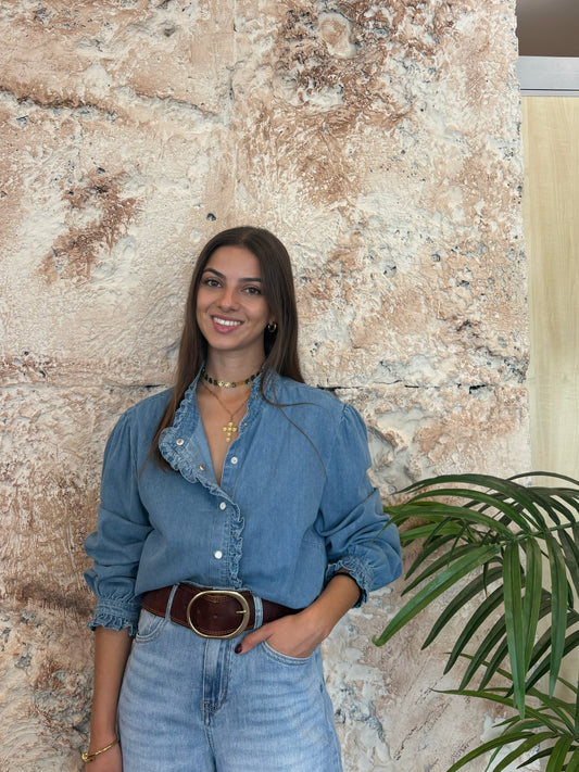CAMISA DENIM RIZO