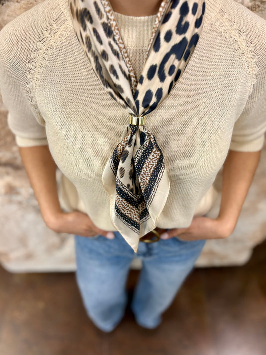 PAÑUELO CUELLO ESTAMPADO ANIMAL PRINT