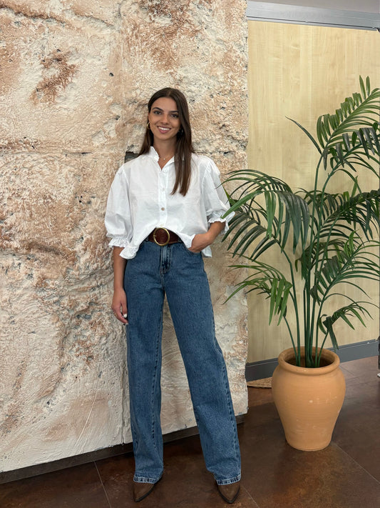 JEANS STRAIGHT LEG OSCURO