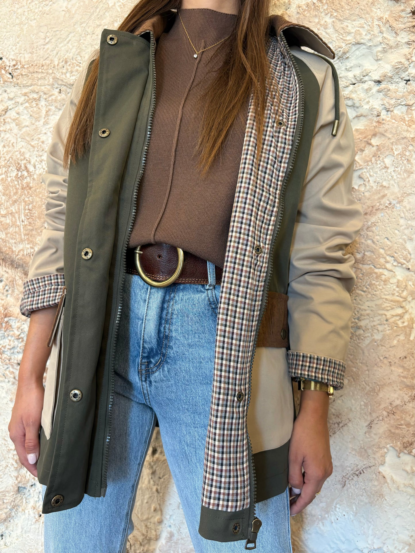 CHAQUETA SAFARI CUELLO PANA