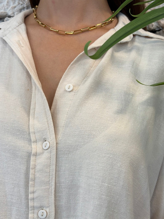 COLLAR CADENA RECTANGULAR
